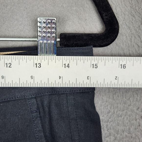 Vince Shorts Womens 2 Charcoal Linen Blend Bermuda Tailored Dressy V0528-20710 - Picture 3 of 9